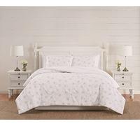 The Farmhouse by Rachel Ashwell Rosebury, algodón, Blanco/Rosa, matrimonial/Queen