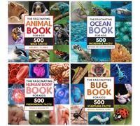 The Fascinating Facts Series 4-Book Bundle Set - Animals, Ocean, Human Body, and Bugs Learning Books for Kids