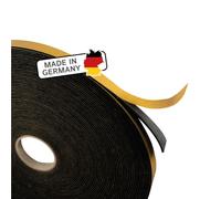 The Felt Store Cinta de fieltro autoadhesiva para Manualidades, longitud: 5 m, grosor: 1,5 mm, color: negro, 10 mm de ancho