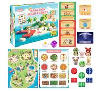 The Fidget Game Fraction Food Frenzy, juego de fracciones para niños, grados 1-3, edades 6-9, juego de mesa de matemáticas, identificar mitades, cuartos y parte a todo, manipuladores de fracciones