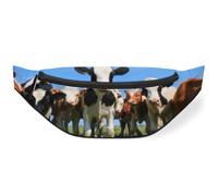 The Field On Calve - Riñonera para mujeres, hombres, niñas, niños, vacas, riñoneras, riñoneras, bolsa de cinturón para viajes, deportes, correr, color, M