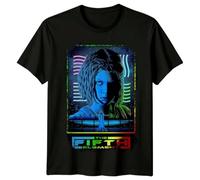 The Fifth Element (1997) Movie Poster Inspired T-Shirt Retro tee Unisex Gift Black M