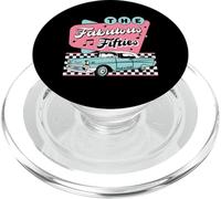 The Fifties 1950s Car Music Checkerboard Rockabilly Sock Hop PopSockets PopGrip para MagSafe
