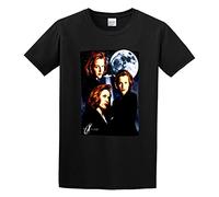The Files Many Moods of Dana Scully Moon Gillian Anderson FBI Funny Top Unisex 100% Cotton T-Shirts Black XXL