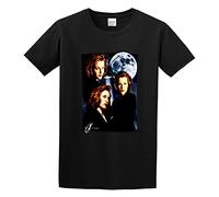 The Files Many Moods of Dana Scully Moon Gillian Anderson FBI Unisex 100% Cotton Short-Sleeve T-Shirts Black XXXL