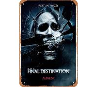 The Final Destination - Póster de película para decoración de pared del hogar, letrero de metal retro de 20 x 30 cm