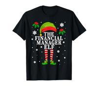 The Financial Manager Elf Christmas Matching Camiseta