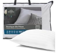 The Fine Bedding Company - Almohada de Seda Boutique - Ropa de Cama de Hotel de Lujo - Soporte Medio/Firme - Lavable a máquina