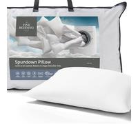The Fine Bedding Company - Almohada Spundown - Soporte Medio - Funda Suave al Tacto 100% algodón - Lavable a máquina - Hipoalergénico