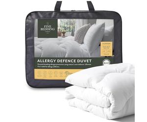 The Fine Bedding Company - Edredón Allergy Defence Super King de 13,5 TOG, máxima protección antialérgica, caspa de Gato/Perro, Polen, ácaros del Polvo. Tecnología HeiQ Allergen, Smartfil® ecológica