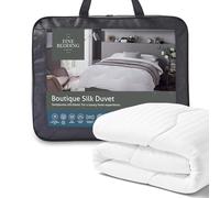 The Fine Bedding Company - Edredón de Seda Boutique, Ropa de Cama de Lujo, Lavable a máquina (10,5 TOG, Individual)
