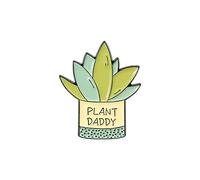 The Finer Things Club Esmalte Aguja Planta Verde Linda Planta Suculenta Broche Ropa Bavero Bolso Broche Insignia Joyas Regalos Durabilidad