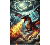 The Fire Dragon Journal: Epic Fantasy-Inspired for Writing & Creativity: A 6x9 College-Ruled Notebook, Magic Fire Breathing Dragon Cover
