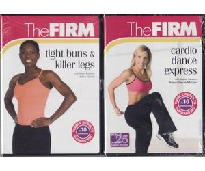 The Firm 2 DVD Set Tight Buns and Killer Legs w Kelsie Daniels / Cardio Dance Express with Alson Davis-Mclain