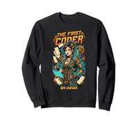 The First Coder Ada Lovelace Steampunk Tech Codificación gráfica Sudadera