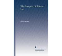 The first year of Roman law. 2