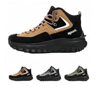 The First Young Shoes Men, The First Young Safety Work Orthopedic Hiking Boots, Mens Outdoor Hiking Safety Work Boots Non Slip Orthopedic Sneakers (Khaki,44)