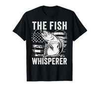 The Fish Whisperer US Flag Fishing Camiseta
