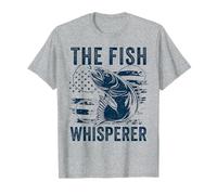 The Fish Whisperer US Flag Funny Fishing Camiseta