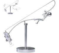 The Fisherman Balancing Sculpture,Balance Tumbler Kinetic,Interactive Fishing Desk Ornament, Stress Relief Gift for Men & Women (1)