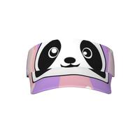 The Five-Pointed Panda Ajustable Hombres Mujeres Ligero Plegable Enfriamiento Vacío Visera Deportiva Sombrero Sombrero para Correr, Tenis, Golf Negro