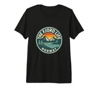 The Fjord Life Noruega Nordic Travel Outdoor Camiseta Premium