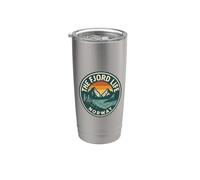 The Fjord Life Noruega Nordic Travel Outdoor Vaso térmico de acero inoxidable de doble pared