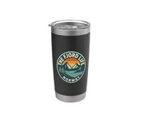 The Fjord Life Noruega Nordic Travel Outdoor Vaso térmico de acero inoxidable de doble pared