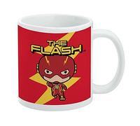 The Flash Chibi - Taza de café de cerámica, tazas de regalo novedosas para café, té y bebidas calientes, 11 onzas, color blanco