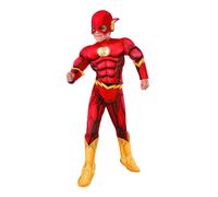 The Flash Disfraz Lujo Niños Superhéroe Cómic Disfraz Niño