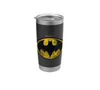 The Flash Movie Batman Logo Distressed Vaso térmico de acero inoxidable de doble pared