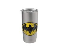 The Flash Movie Batman Logo Distressed Vaso térmico de acero inoxidable de doble pared
