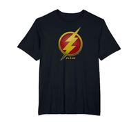 The Flash Movie Flash Symbol Camiseta, Hombre Tallas Grandes, Negro, 5X Alto