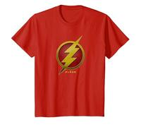 The Flash Movie Flash Symbol Camiseta, Niños, Rojo, 4 años