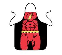 (THE FLASH)Mujeres Hombres Cocina Babero Delantales Cómic Disfraz Delantal Divertido Regalo