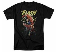 The-Flash-Ripping-Apart-T-Shirt-Comic-Book-tee-Black