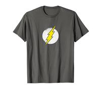 The Flash Rough Flash Logo Camiseta, Hombre, Asfalto, 5XL