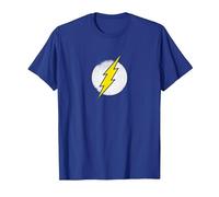 The Flash Rough Flash Logo Camiseta, Hombre, Azul Real, XL