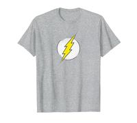 The Flash Rough Flash Logo Camiseta, Hombre, Gris Jaspeado, 4XL