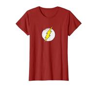 The Flash Rough Flash Logo Camiseta, Mujer, Arándano, S