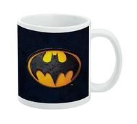 The Flash - Taza de café de cerámica con logotipo de Batman, tazas de regalo novedosas para café, té y bebidas calientes, 325 ml, color blanco