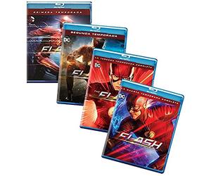 The Flash: The First Four Seasons - The Complete First, Second, Third and Fourth Seasons 4-Volume Blu-ray Collection (Season 1 / Season 2 / Season 3 / Season 4) [DC Comics 4-Pack] [Spanish Artwork]