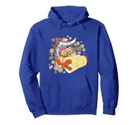 The Flintstones Coming Through Sudadera con Capucha, Unisex para Adultos, Azul Real, XL