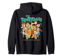 The Flintstones Family and House Background Sudadera con Capucha