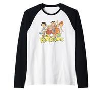 The Flintstones Family and Logo Camiseta Manga Raglan
