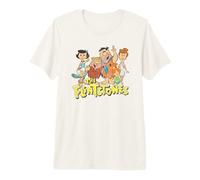 The Flintstones Family and Logo Camiseta Premium