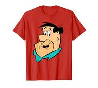 The Flintstones Fred Face Camiseta, Hombre, Rojo, 3XL