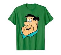 The Flintstones Fred Face Camiseta, Hombre, Verde Kelly, XXL