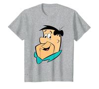 The Flintstones Fred Face Camiseta, Niños, Gris Jaspeado, 2 años