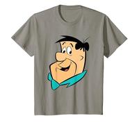 The Flintstones Fred Face Camiseta, Niños, Pizarra, 10 años